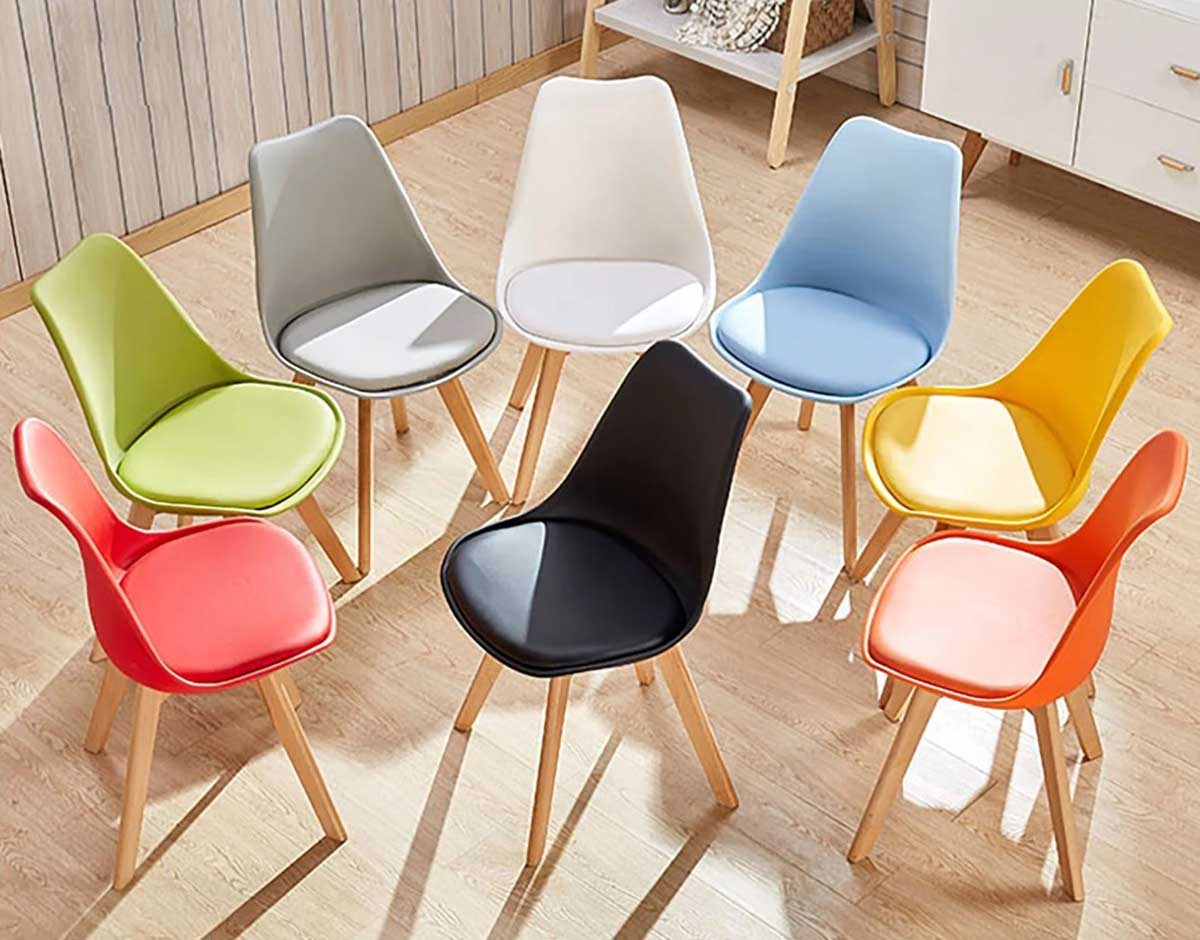 Ghế ăn, ghế cafe Eames chair: gỗ du Nhật Bản hình ảnh 1