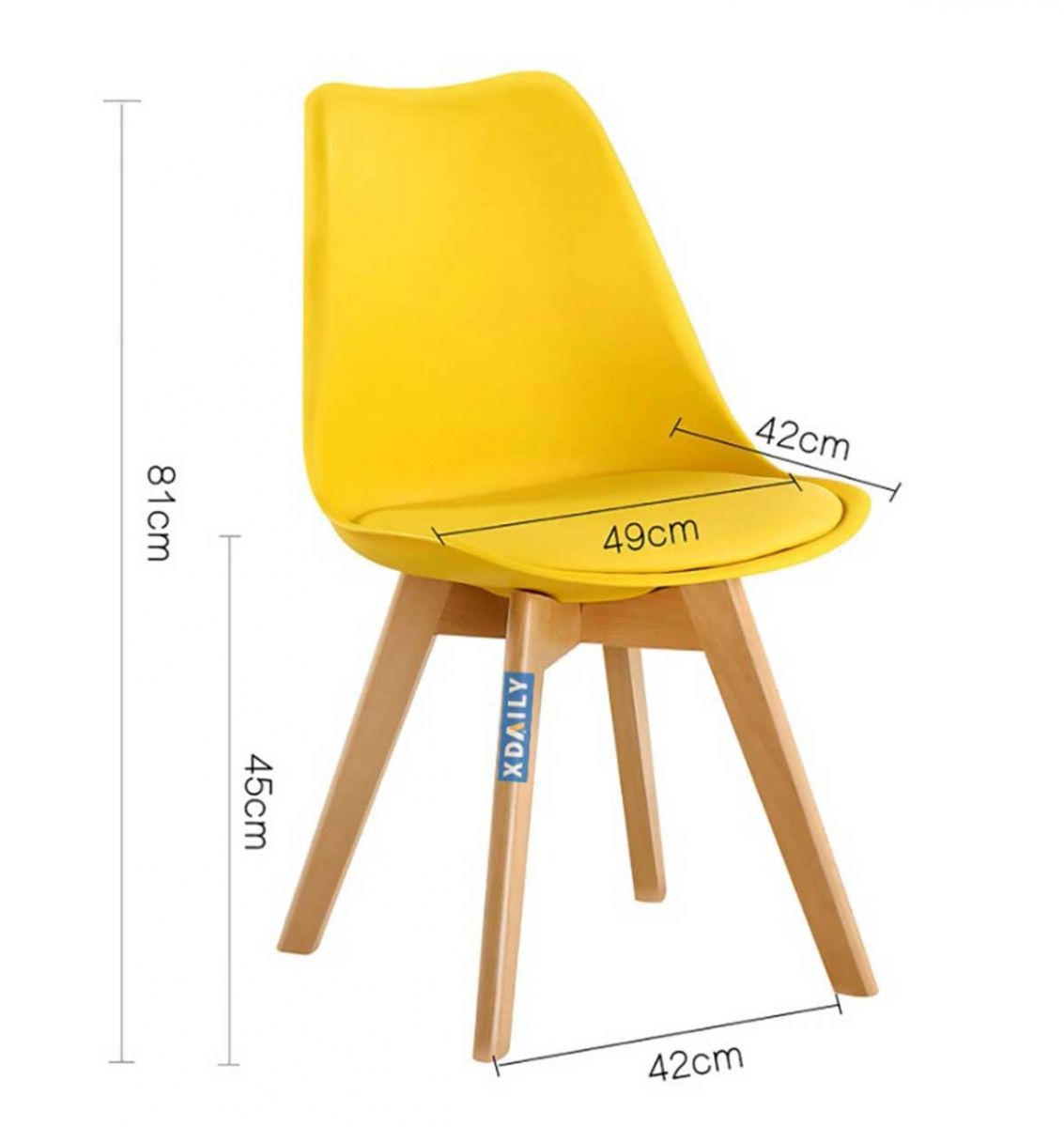 Ghế ăn, ghế cafe Eames chair: gỗ du Nhật Bản hình ảnh 4